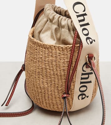 Bucket Bag Woody Small mit Leder | Chloé