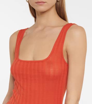 Tank top in cotone a coste | Vince
