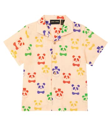 Camisa de algodón y lino estampada | Mini Rodini