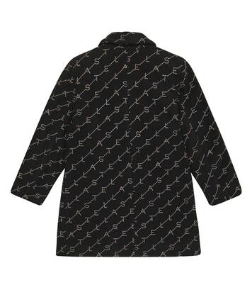 Abrigo de mezcla de lana con logo | Stella McCartney Kids