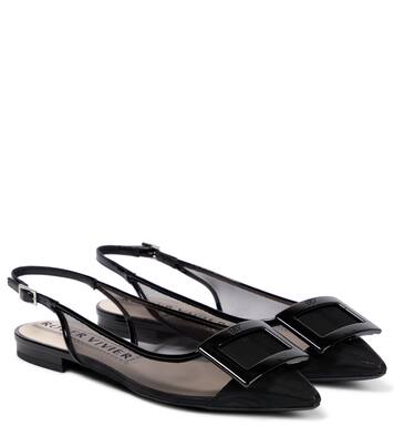 Gommettine mesh slingback flats | Roger Vivier