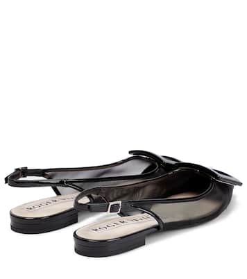 Gommettine mesh slingback flats | Roger Vivier