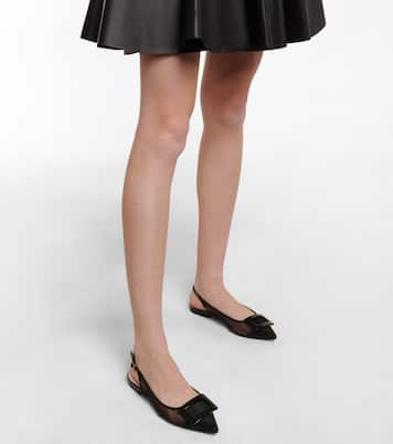 Gommettine mesh slingback flats | Roger Vivier