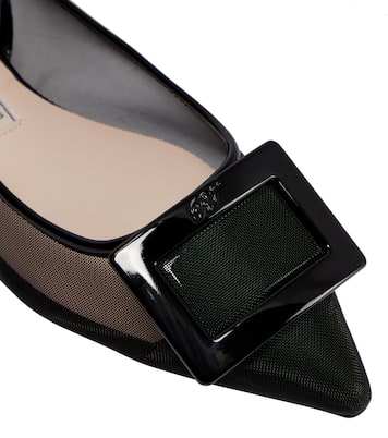 Gommettine mesh slingback flats | Roger Vivier