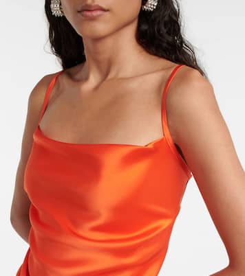 Emila satin slip minidress | Nanushka