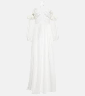 Off-the-shoulder silk gown | Giambattista Valli