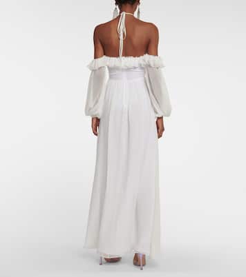 Off-the-shoulder silk gown | Giambattista Valli