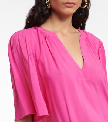 Top Avary in challis | Velvet