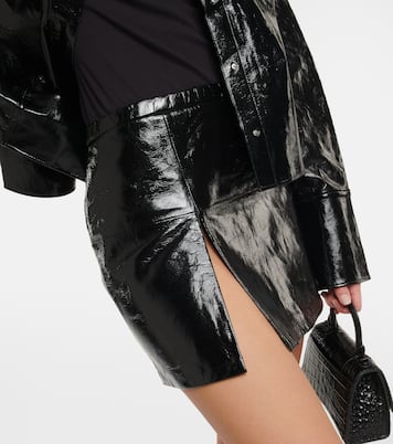 Franny patent leather miniskirt | Stouls