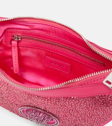 Bolso Crystal Repeat Mini de piel adornado | Versace