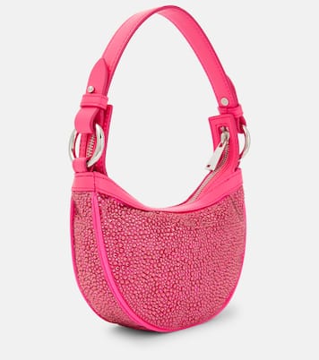 Bolso Crystal Repeat Mini de piel adornado | Versace