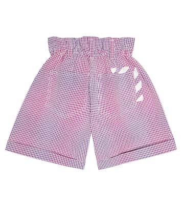 Shorts paperbag en seersucker de algodón | Off-White Kids