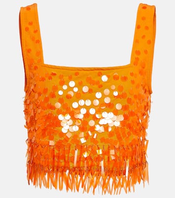 Sequined crop top | Staud