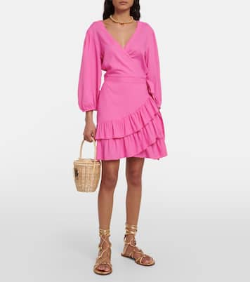 Tabitha cotton wrap minidress | Melissa Odabash