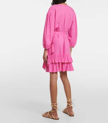 Tabitha cotton wrap minidress | Melissa Odabash