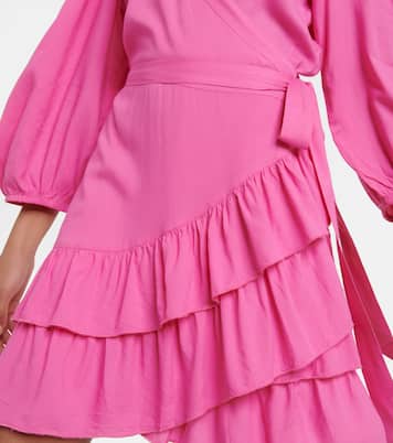 Tabitha cotton wrap minidress | Melissa Odabash
