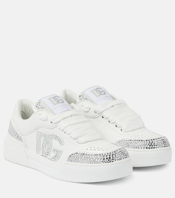 Baskets New Roma en cuir à ornements | Dolce&Gabbana
