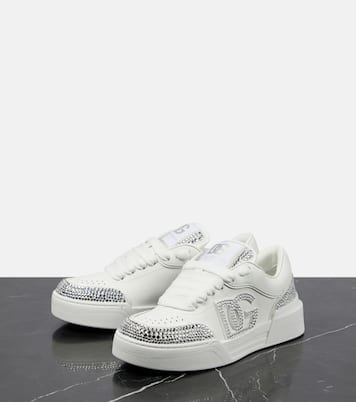 Baskets New Roma en cuir à ornements | Dolce&Gabbana