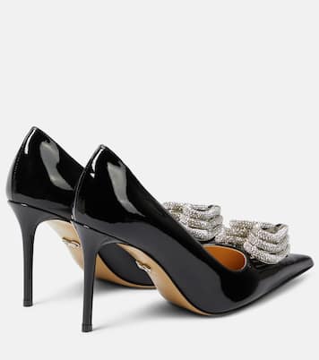 Verzierte Pumps Triple Heart aus Lackleder | Mach & Mach