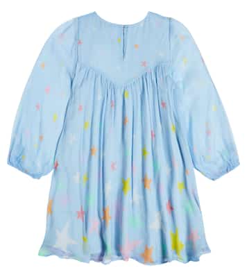 Abito in chiffon di seta con stampa | Stella McCartney Kids