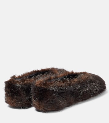 Faux-fur ballet flats | Magda Butrym