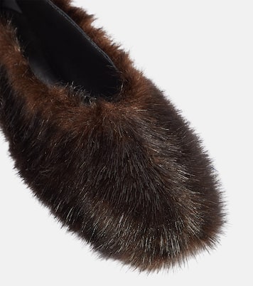 Faux-fur ballet flats | Magda Butrym