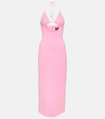 Vestido midi con aberturas adornado | David Koma