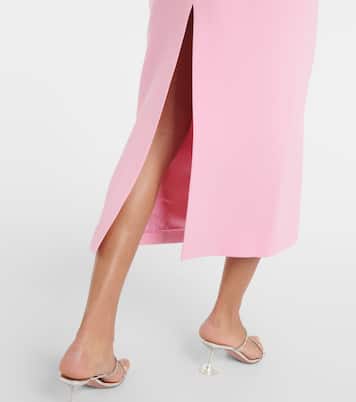 Vestido midi con aberturas adornado | David Koma