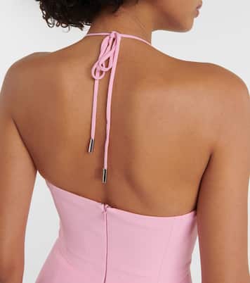 Vestido midi con aberturas adornado | David Koma