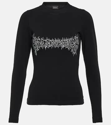 Camiseta dej ersey de mezcla de algodón | Balenciaga
