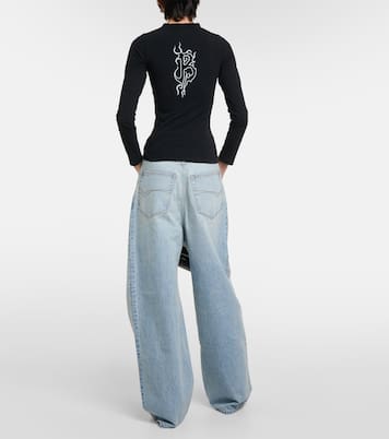 Camiseta dej ersey de mezcla de algodón | Balenciaga