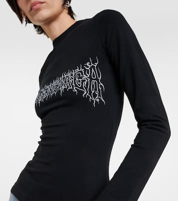 Camiseta dej ersey de mezcla de algodón | Balenciaga
