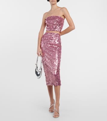 Sequined bandeau top | Rotate