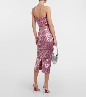 Sequined bandeau top | Rotate