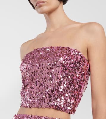 Sequined bandeau top | Rotate