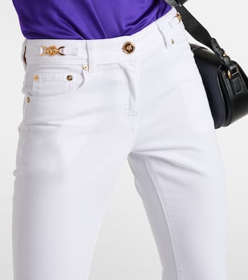Verzierte Low-Rise Flared Jeans | Versace