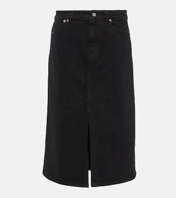 White Label falda midi Sloan en denim | Proenza Schouler