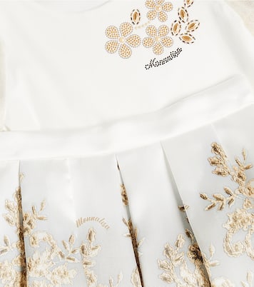 Set Mikado de top y falda bordados | Monnalisa