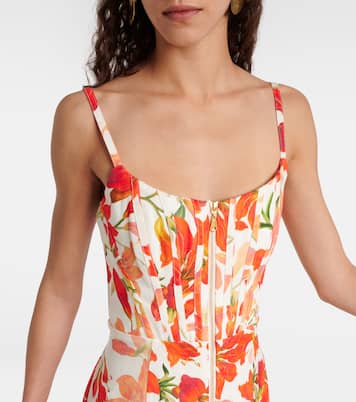 Bedrucktes Midikleid Tranquillity aus Leinen | Zimmermann