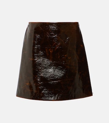 Beta leather-effect wool-blend miniskirt | Sportmax