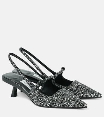 Pumps slingback Didi 45 con glitter | Jimmy Choo