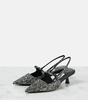 Pumps slingback Didi 45 con glitter | Jimmy Choo
