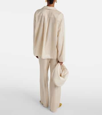 Camicia Monogram in misto cotone | Toteme