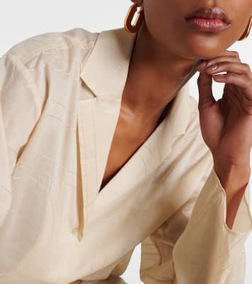 Camicia Monogram in misto cotone | Toteme