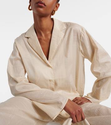 Camicia Monogram in misto cotone | Toteme