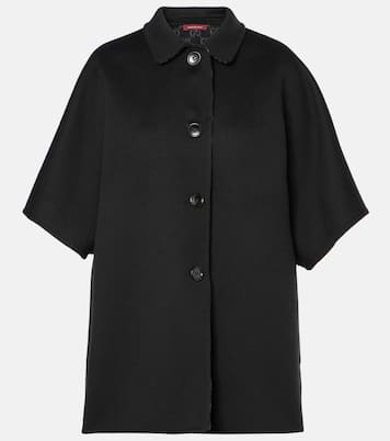 Cappotto reversibile in lana e seta GG | Gucci