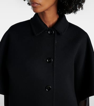 Cappotto reversibile in lana e seta GG | Gucci
