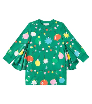 Abito in pile di cotone con stampa | Stella McCartney Kids