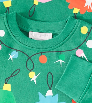 Abito in pile di cotone con stampa | Stella McCartney Kids