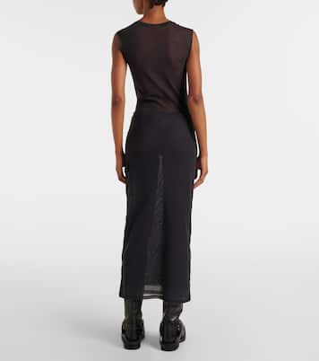 Falda midi cargo de malla | Acne Studios